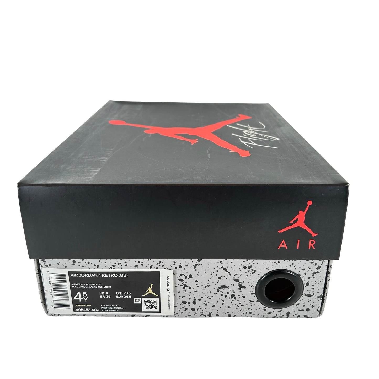 408452 400 Jordan 4 Retro University Blue (GS) [USED] - 4.5 Y (Used)