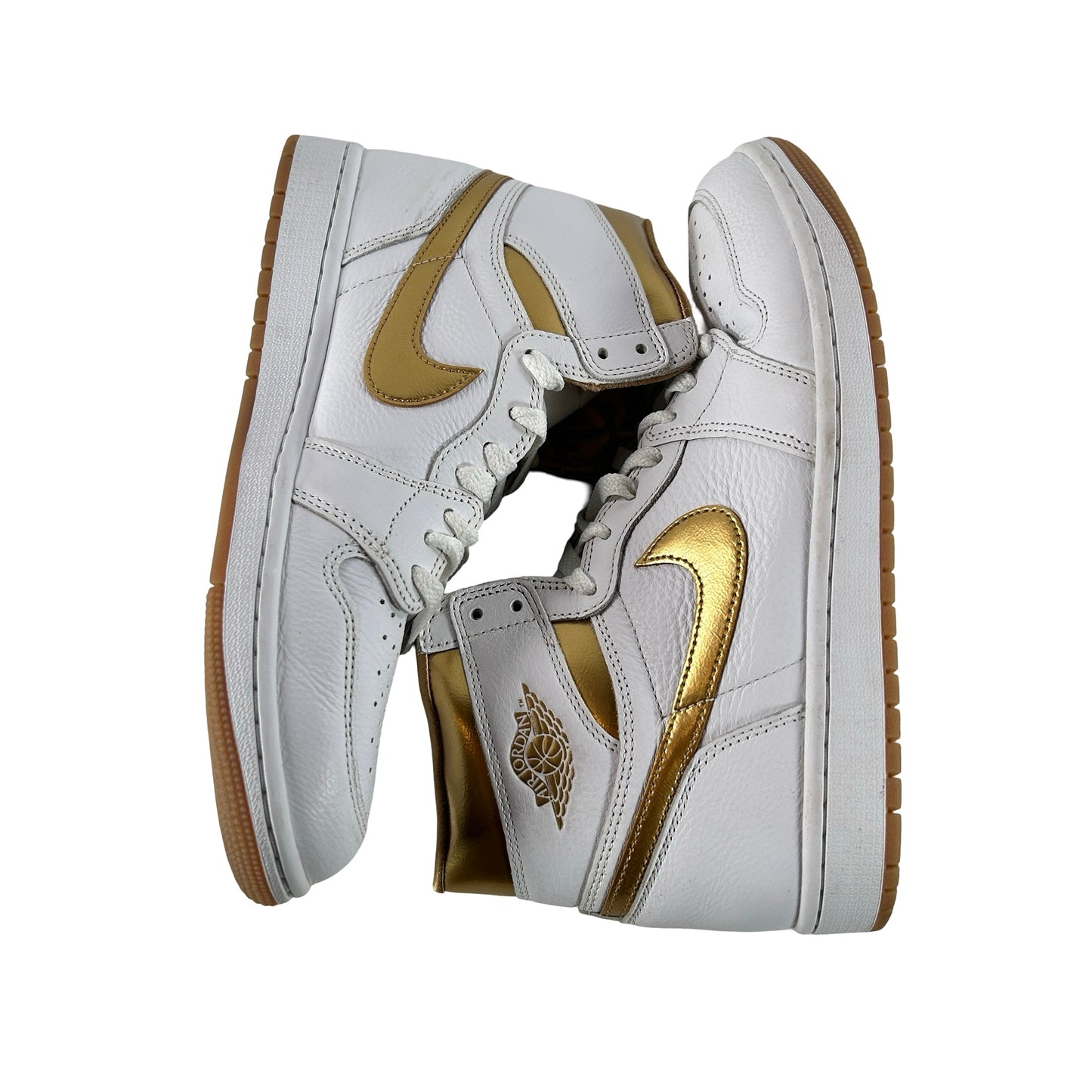 FD2596 107 Jordan 1 Retro High OG Metallic Gold (Women's) [USED] - 9.5 W (Used) (No Box)