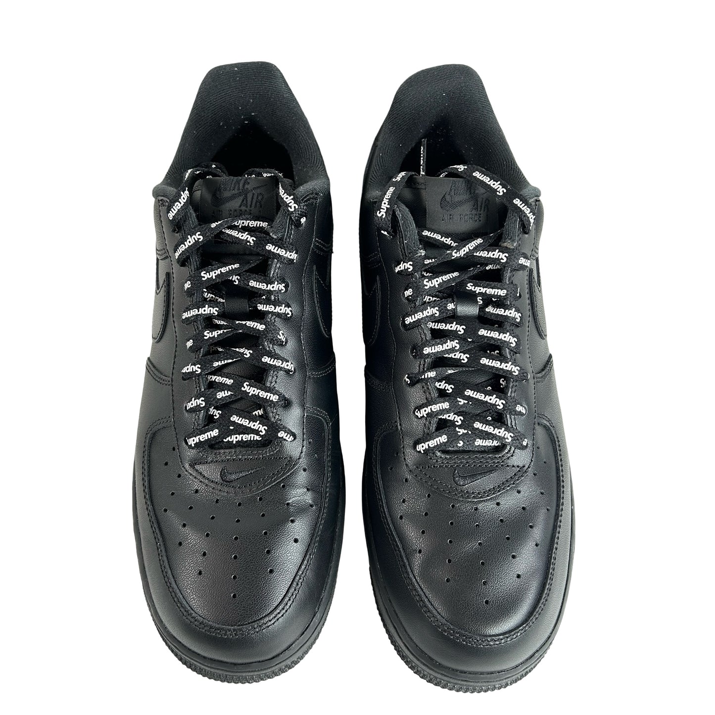 CU9225 001 Air Force 1 Low Supreme Black [USED] - 10.5 M (Used)