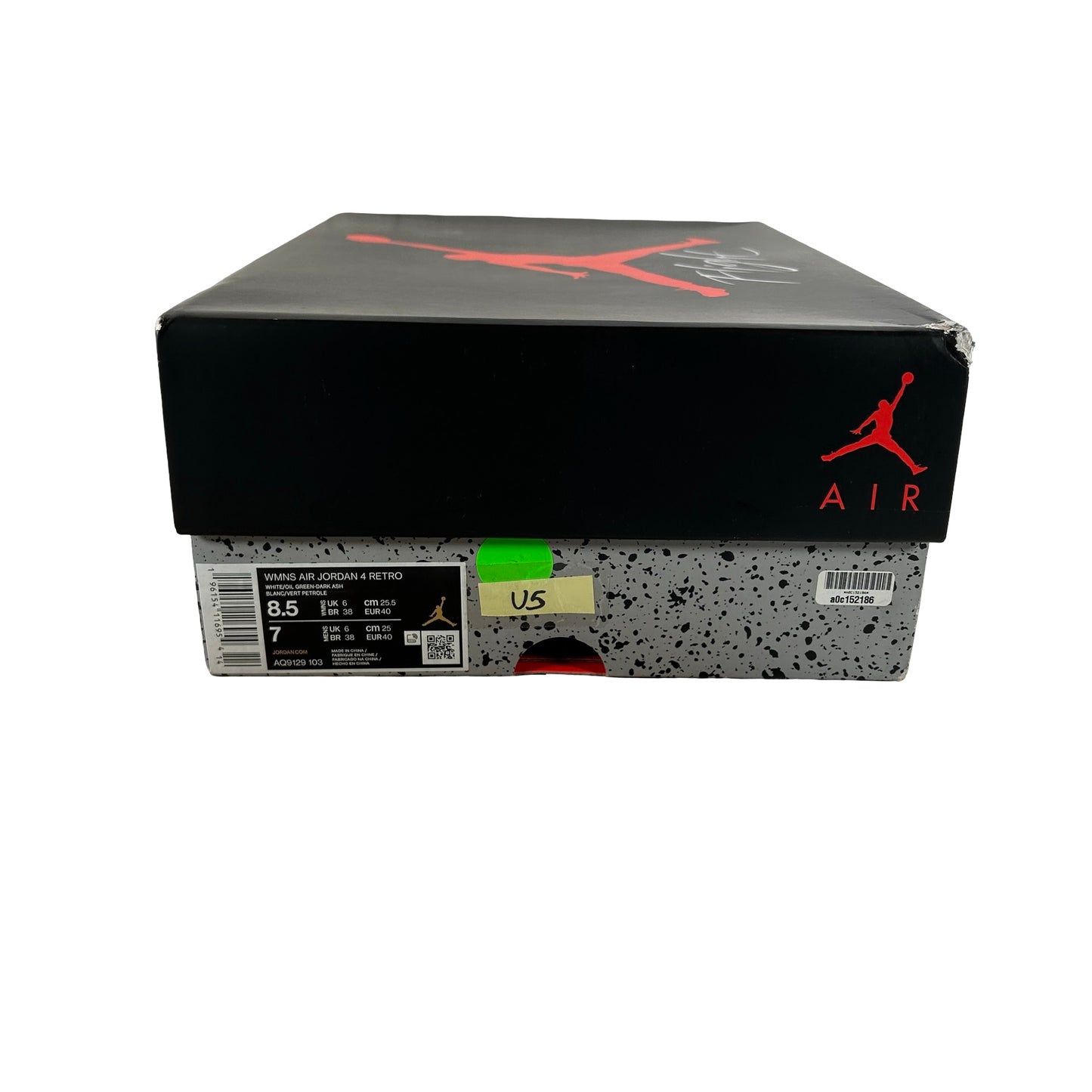 AQ9129 103 Jordan 4 Retro Seafoam (W) [USED] - 8.5 W (Used5)