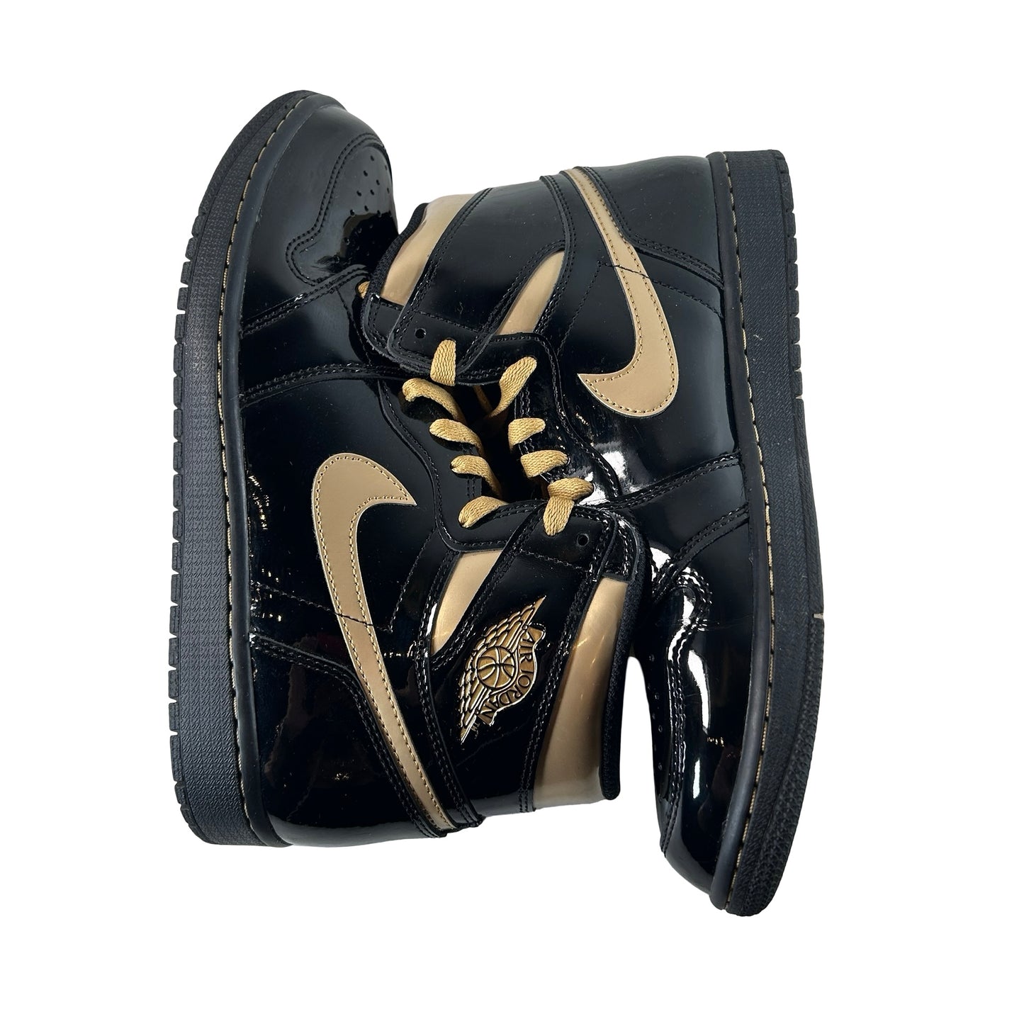 555088 032 Jordan 1 Black/Gold [USED] - 10 M (Used5)