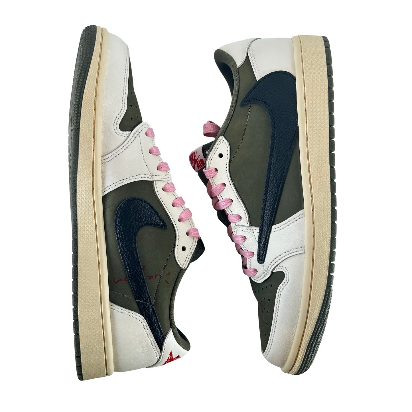 DM7866 200 Jordan 1 Retro Low OG SP Travis Scott Medium Olive [USED] - 9.5 M (Used) (No Box)