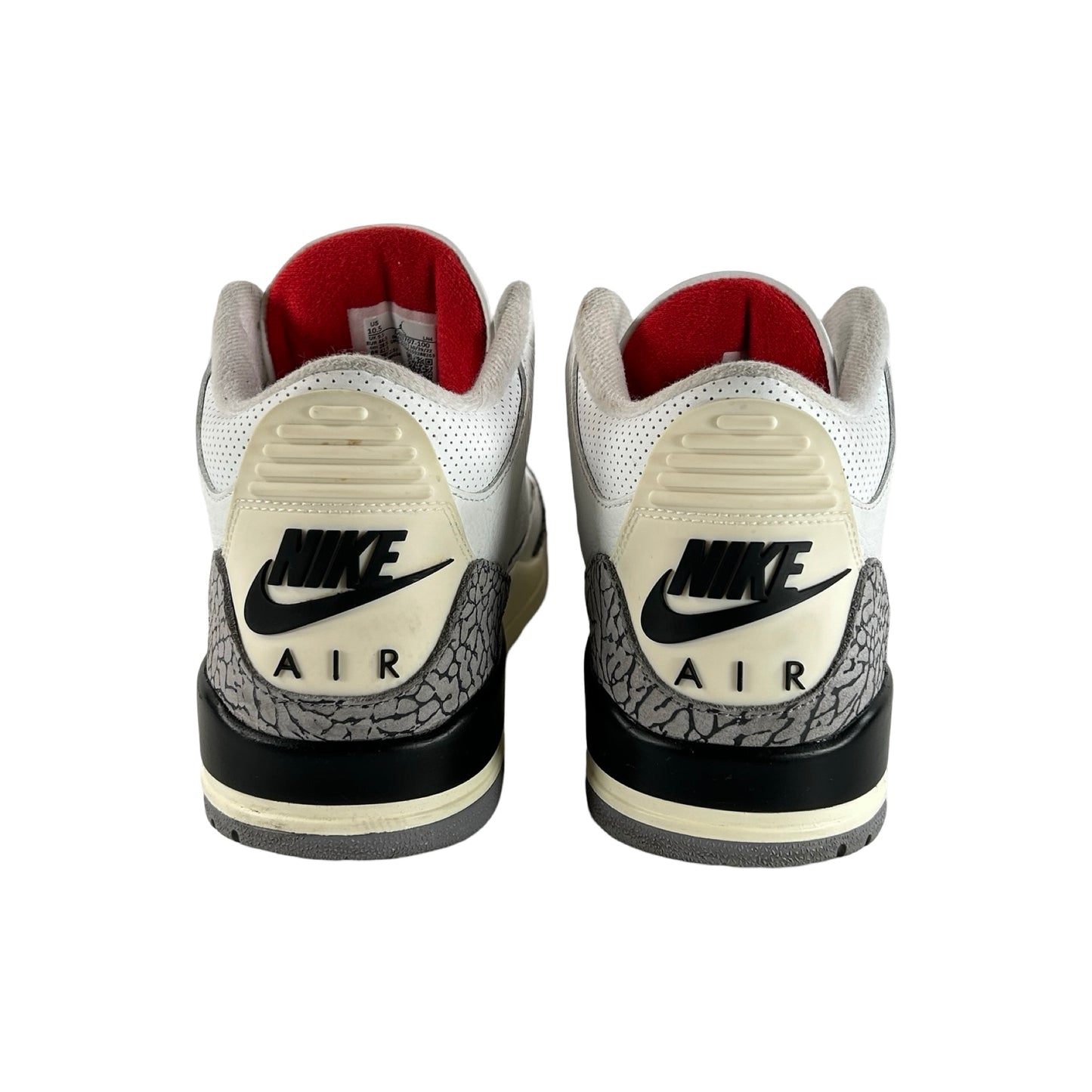DN3707 100 Jordan 3 Retro White Cement Reimagined [USED] - 10.5 M (Used) (No Lid)