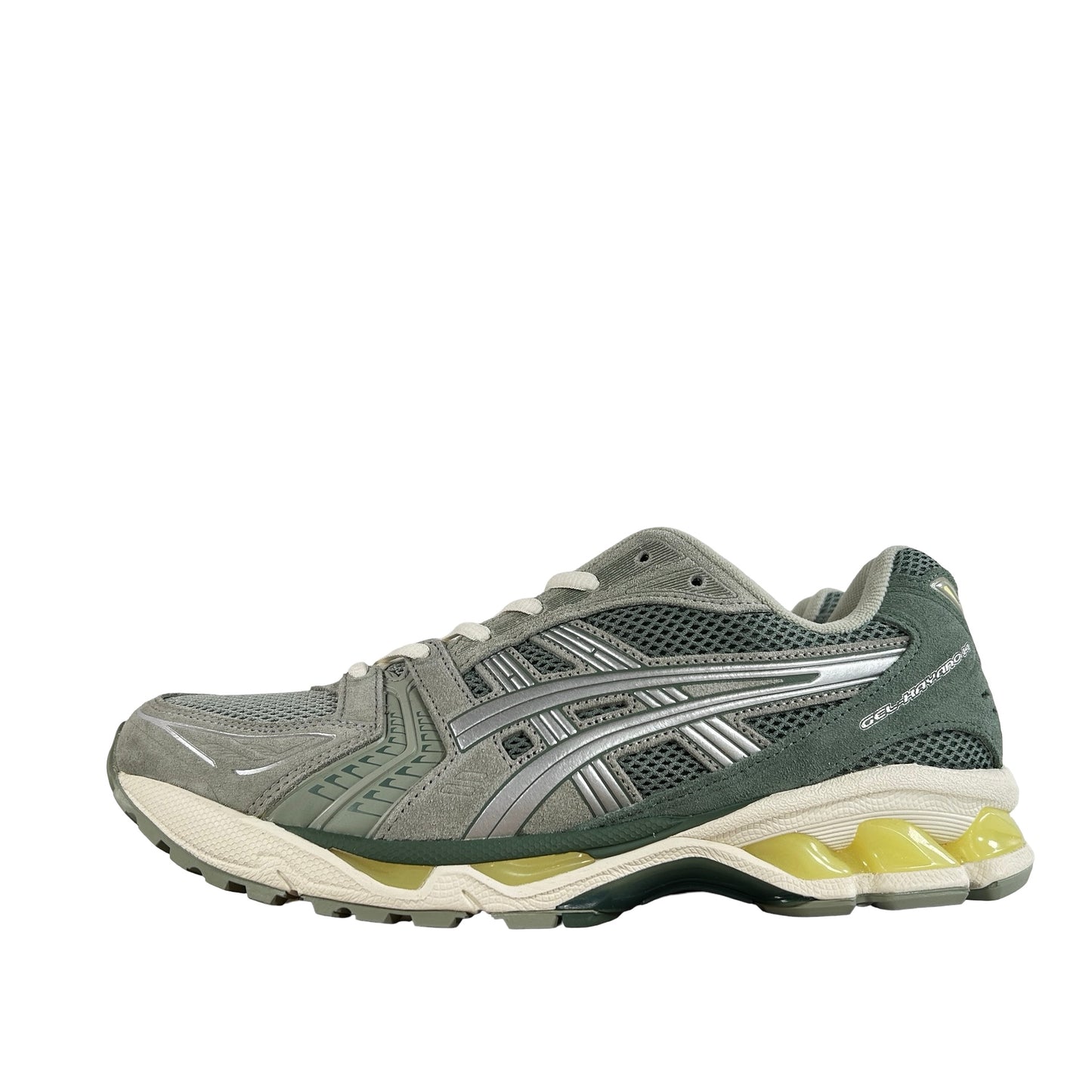 1201A161 301 ASICS Gel-Kayano 14 Olive Grey Pure Silver [USED] - 10.5 M (Used)