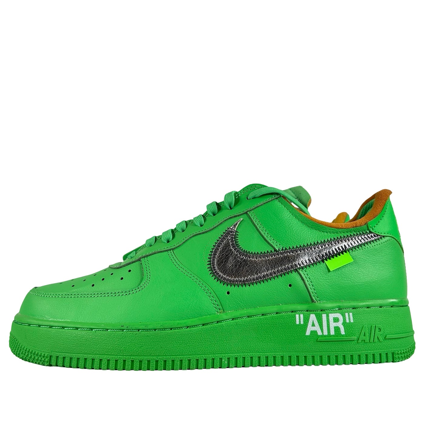 DX1419 300 Nike Air Force 1 Low Off-White Brooklyn [CONDITIONAL] - 9.5 M (Heavy Yellowing Foam) (No Box)