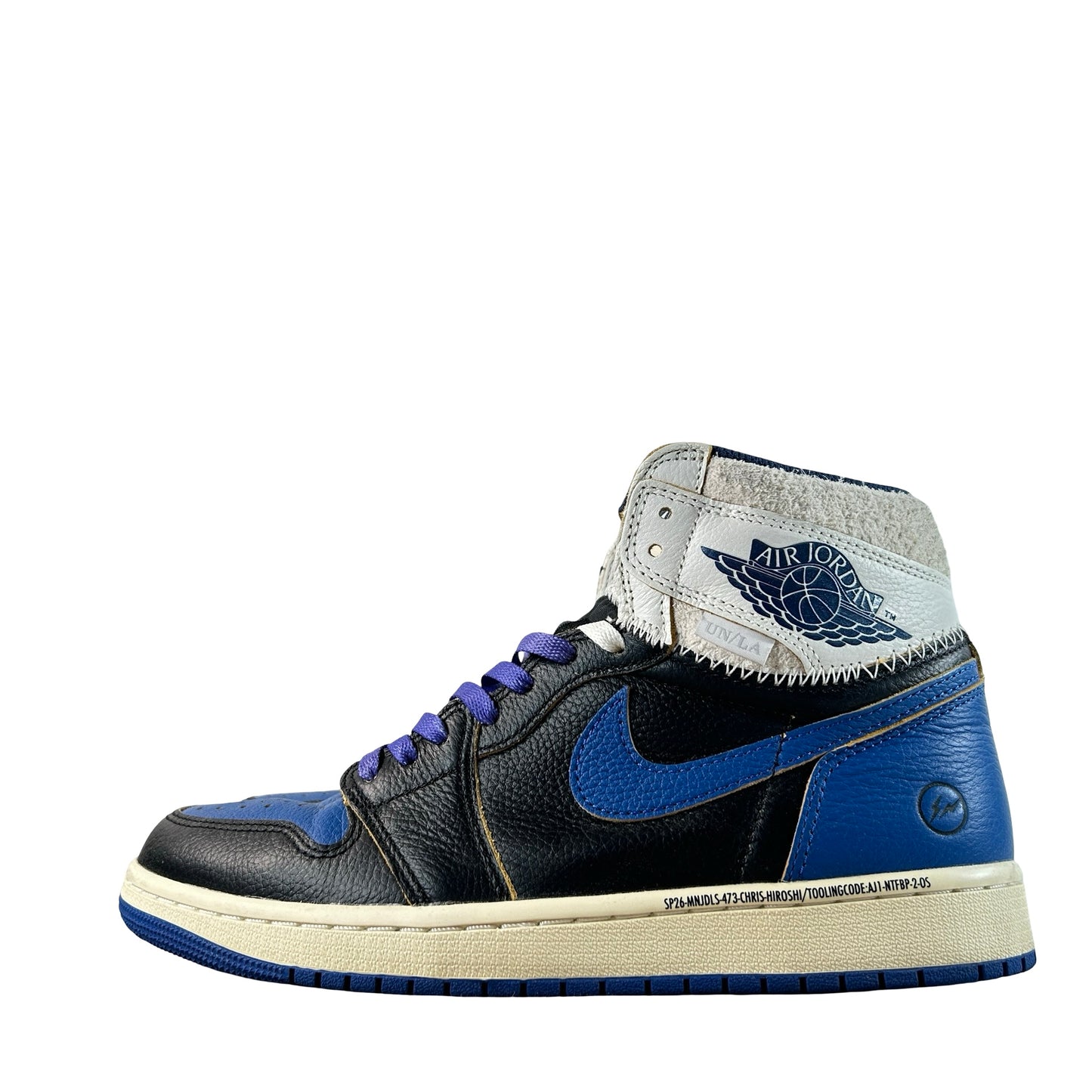 IO7847 001 Jordan 1 Retro High OG SP Fragment x Union LA Sport Royal [USED] - 9 M (Used3)