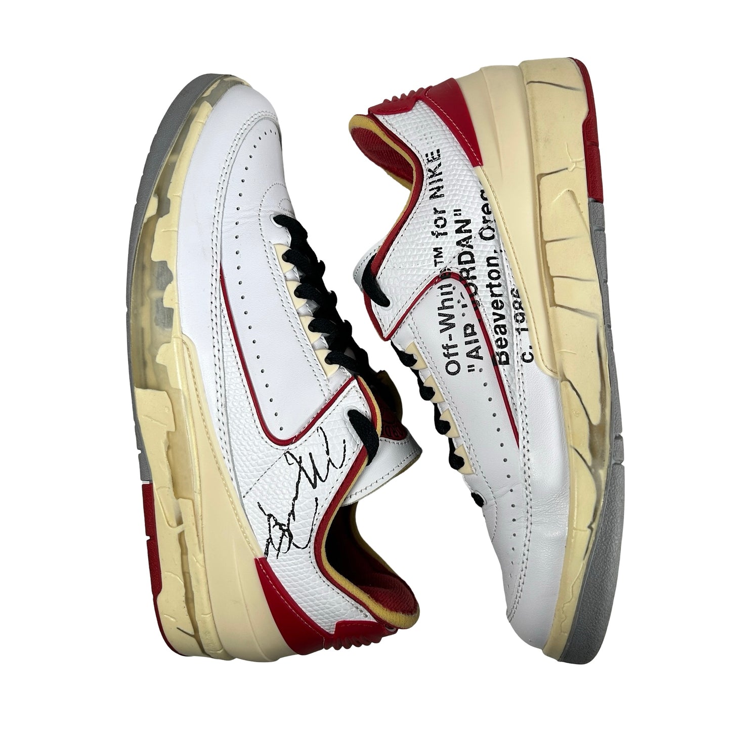 DJ4375 106 Jordan 2 Retro Low SP Off-White White Red [USED] - 9.5 M (Used)