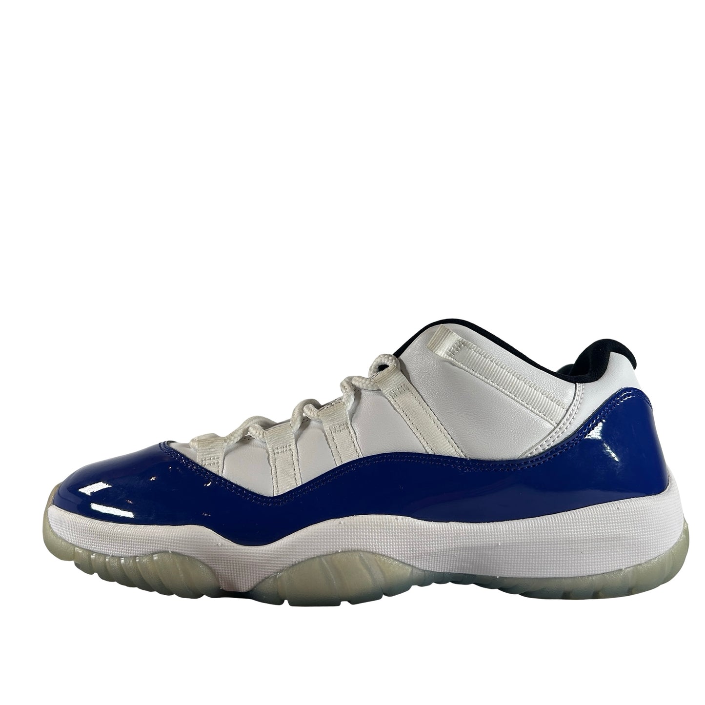 AH7860 100 Jordan 11 Retro Low White Concord (Women's) [USED] - 12 W / 10.5 M (Used)