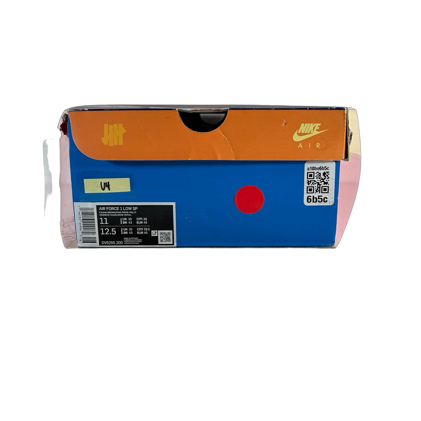 DV5255 200 Nike Air Force 1 Low SP Undefeated Multi Pink [USED] - 11 M (Used4)