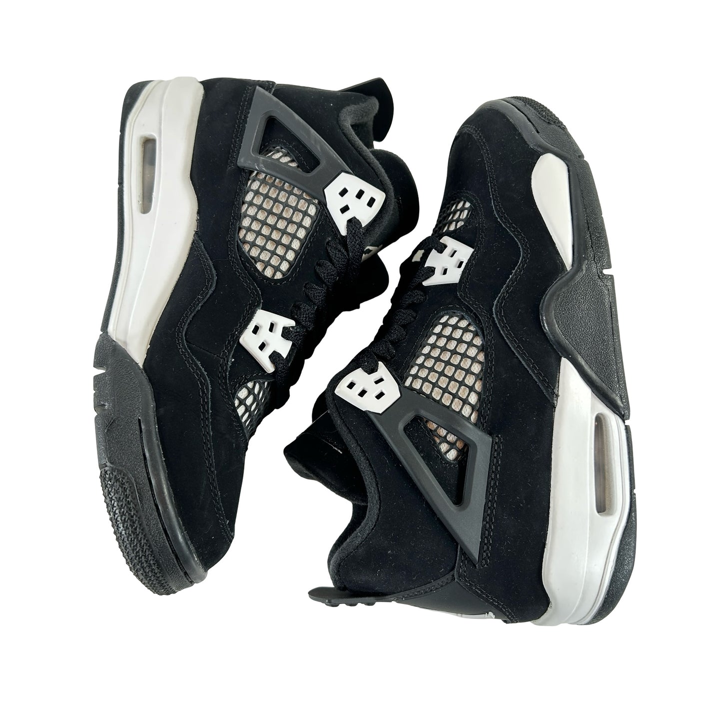 FQ8213 001 Jordan 4 Retro White Thunder (GS) [USED] - 4.5 Y (Used)