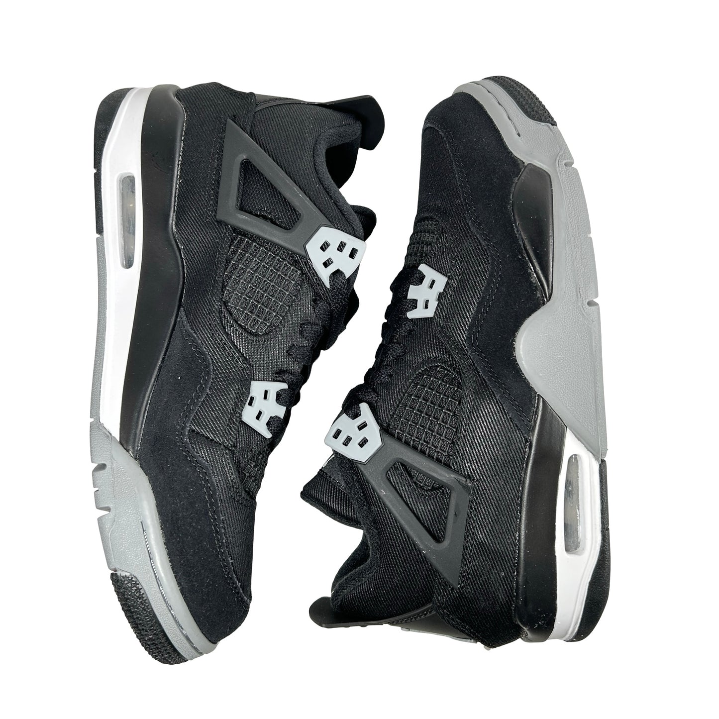 DV0553 006 Jordan 4 Retro Black Canvas (GS) [CONDITIONAL] - 7 Y (Glue Stains)