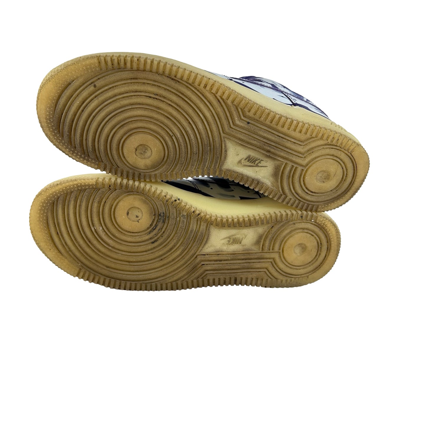 CU8067 500 Nike Air Force 1 Low '07 QS Purple Skeleton Halloween [USED] - 7 M (Used) (No Box)