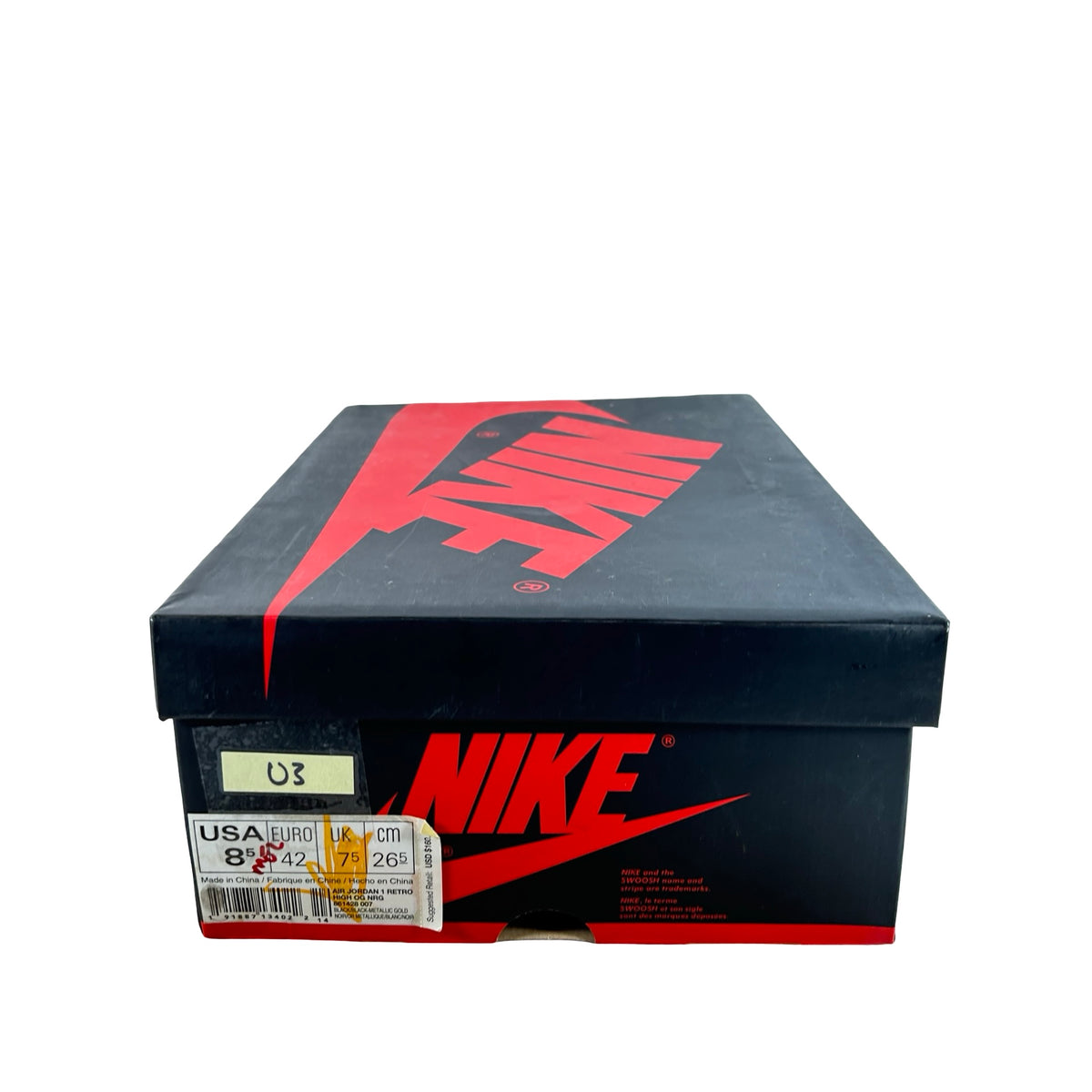 861428 007 Jordan 1 Retro High NRG Patent Gold Toe [USED] - 8.5 M (Used3)