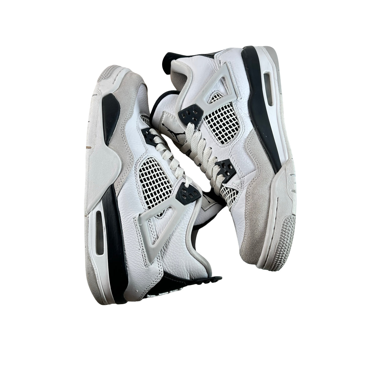 408452 111 Jordan 4 Retro Military Black (GS) [USED] - 7 Y (Used)