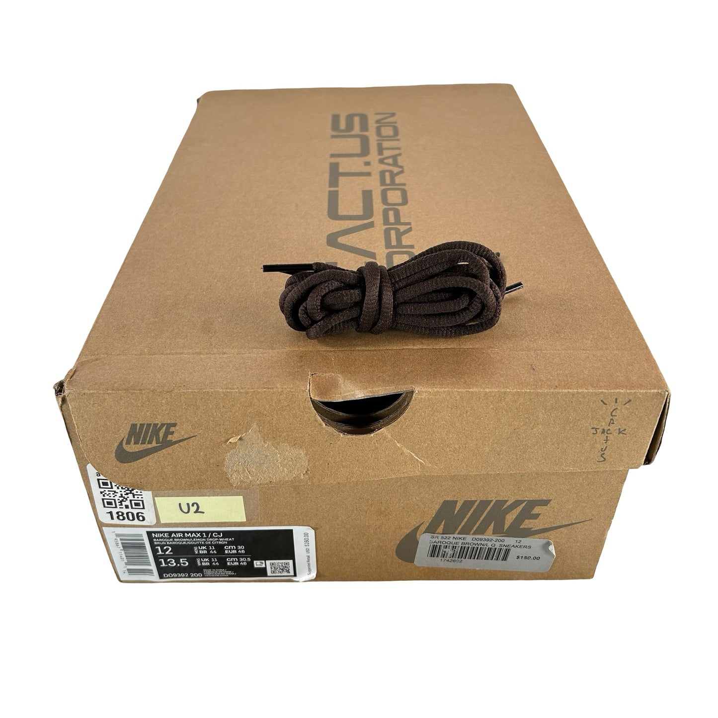 DO9392 200 Nike Air Max 1 Travis Scott Brown [USED] - 12 M (Used2)