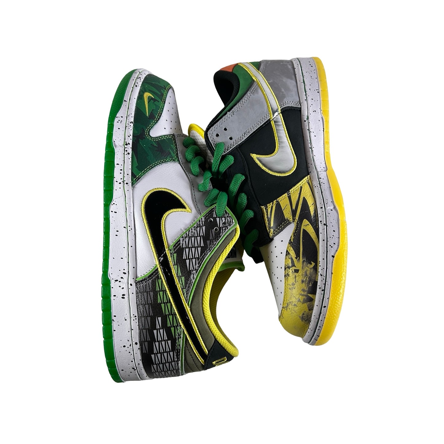 HV1454 100  Nike Dunk Low What the Duck Away University of Oregon PE [USED] - 10.5 M (Used)