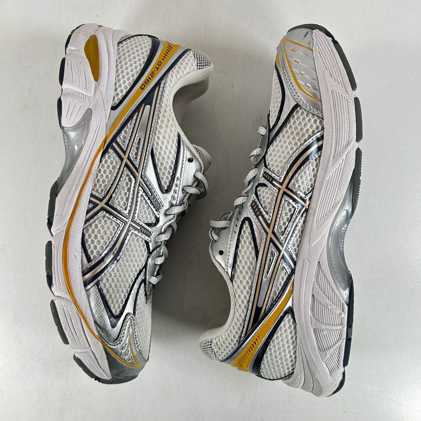 1203A275 102 ASICS GT-2160 Blanco Plata pura Oro