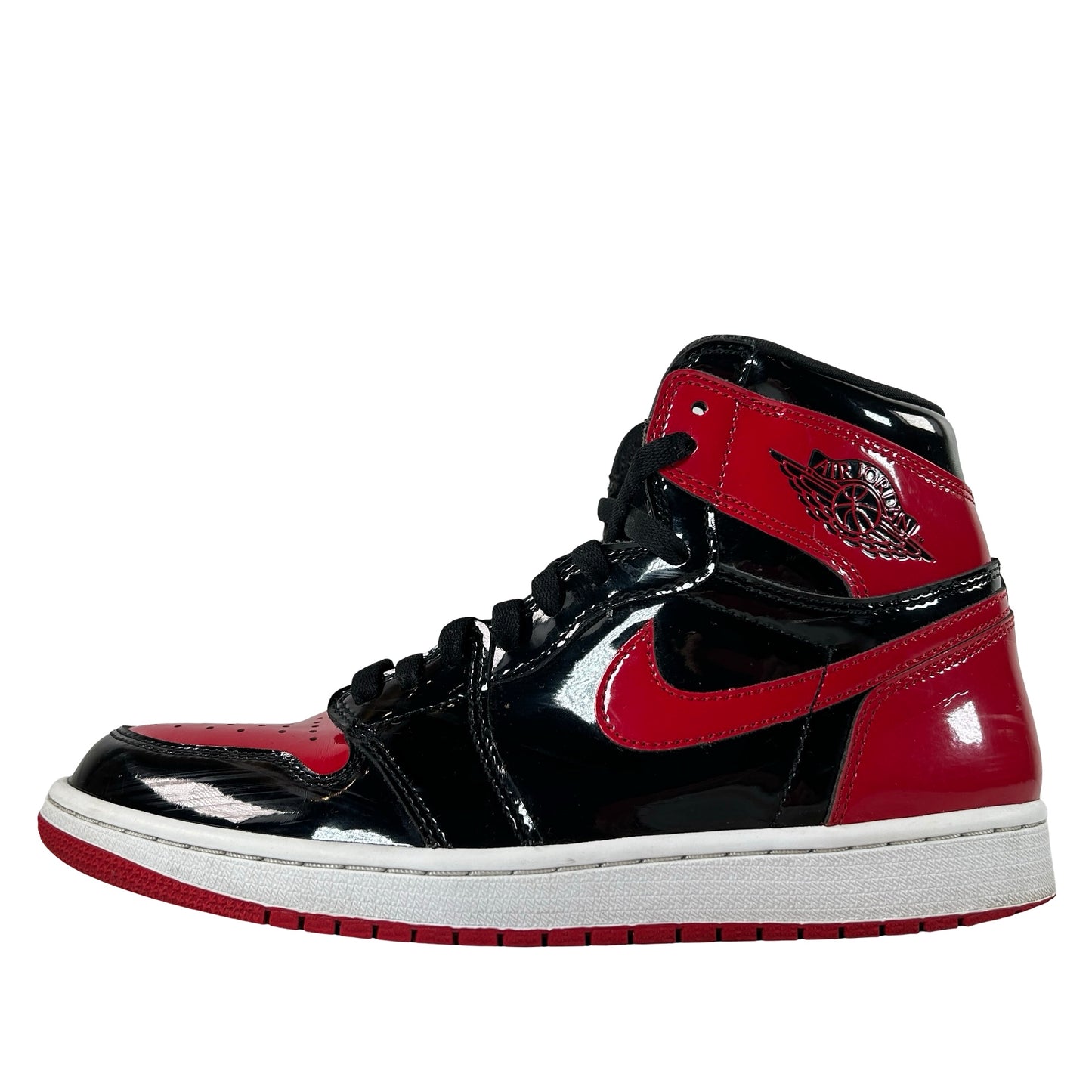 555088 063 Jordan 1 Retro High OG Patent Bred [USED] - 9 M (Used4)