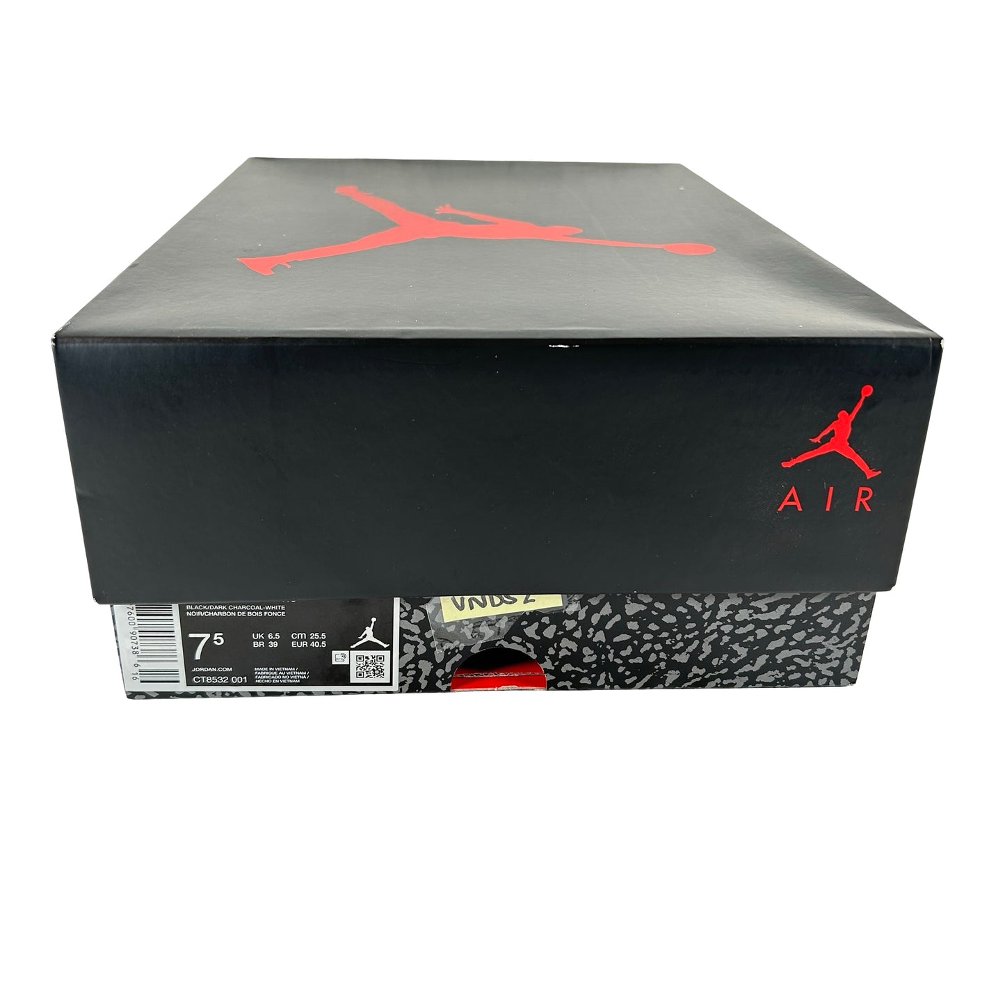 CT8532 001 Jordan 3 Retro Black Cat (2025) [USED] - 7.5 M (VNDS2)