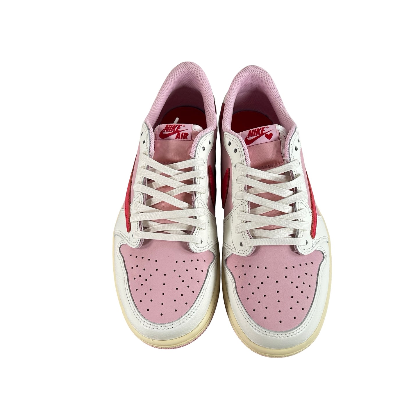IQ7604 101 Jordan 1 Retro Low OG SP Travis Scott Sail Tropical Pink [USED] - 9.5 M (Used)