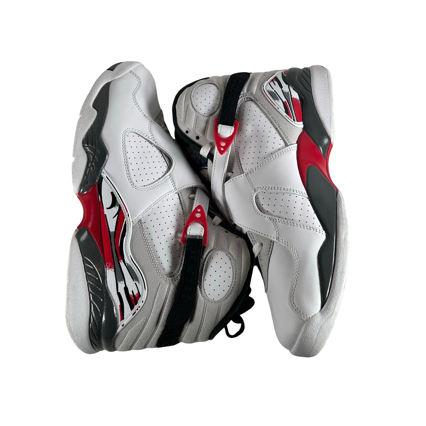 305381 100 Jordan 8 Retro White True Red (2025) [USED] - 11 M (Used)