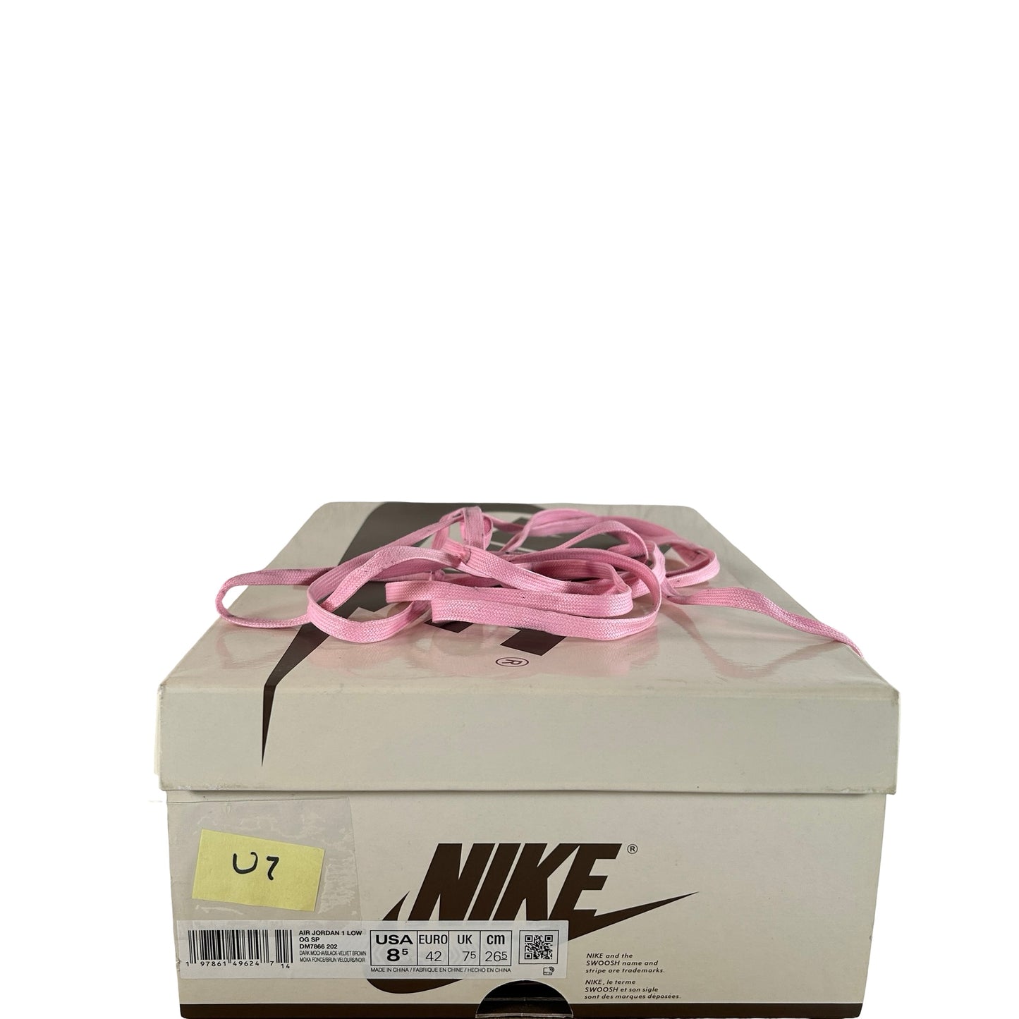DM7866 202 Jordan 1 Retro Low OG SP Travis Scott Velvet Brown [USED] - 8.5 M (Used7)