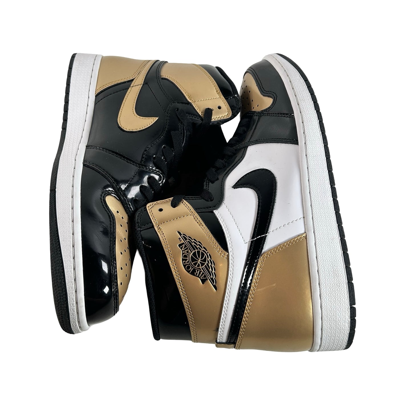 861428 007 Jordan 1 Retro High NRG Patent Gold Toe [USED] - 12 M (Used3)
