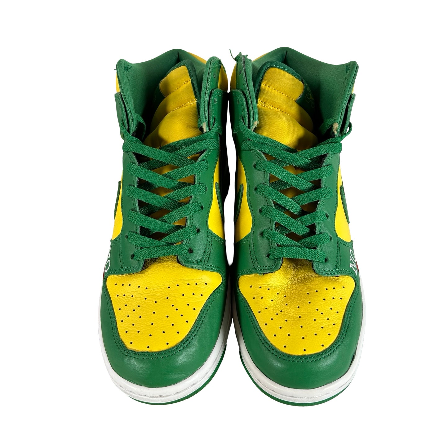 DN3741 700 Nike SB Dunk High Supreme By Any Means Brazil [USED] - 9 M (Used)(Slight Separation On Left Toe Box)