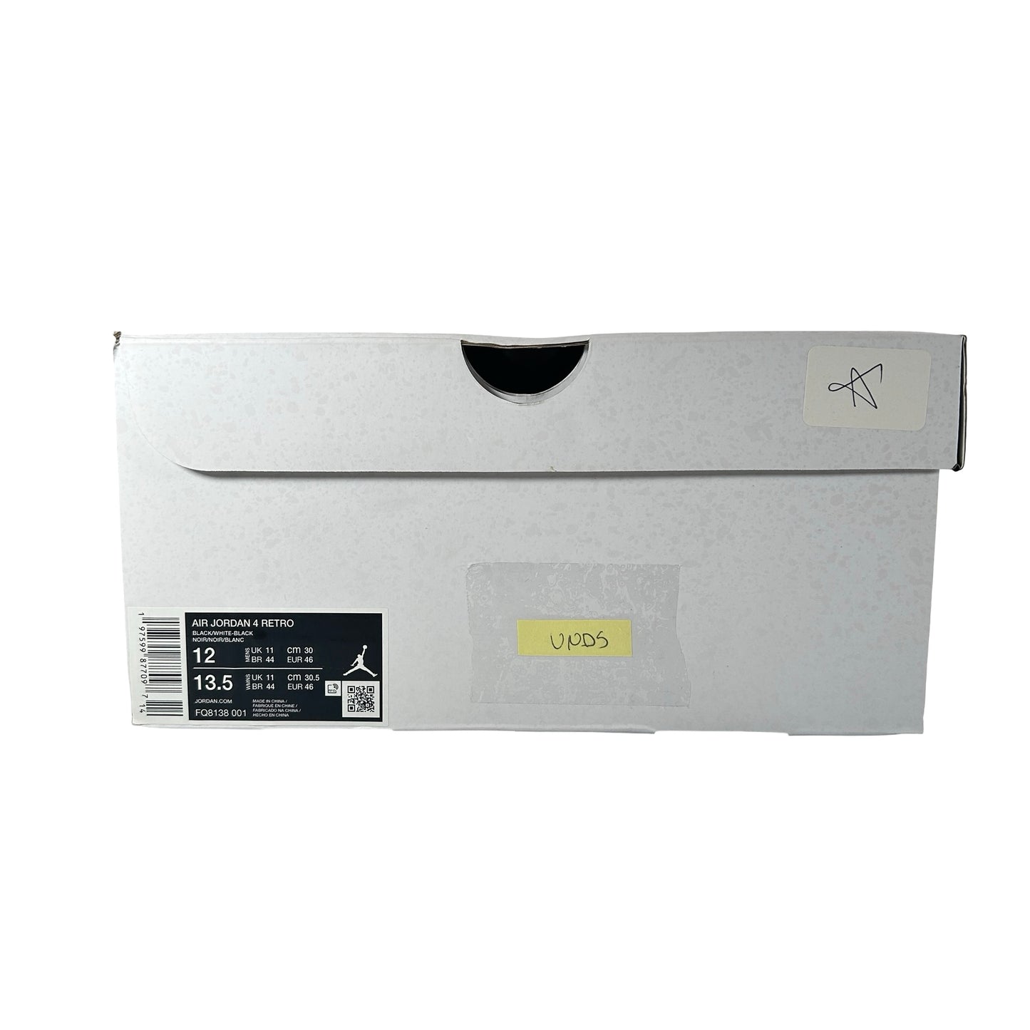 FQ8138 001 Air Jordan 4 Retro White Thunder [USED] - 12 M (VNDS3)