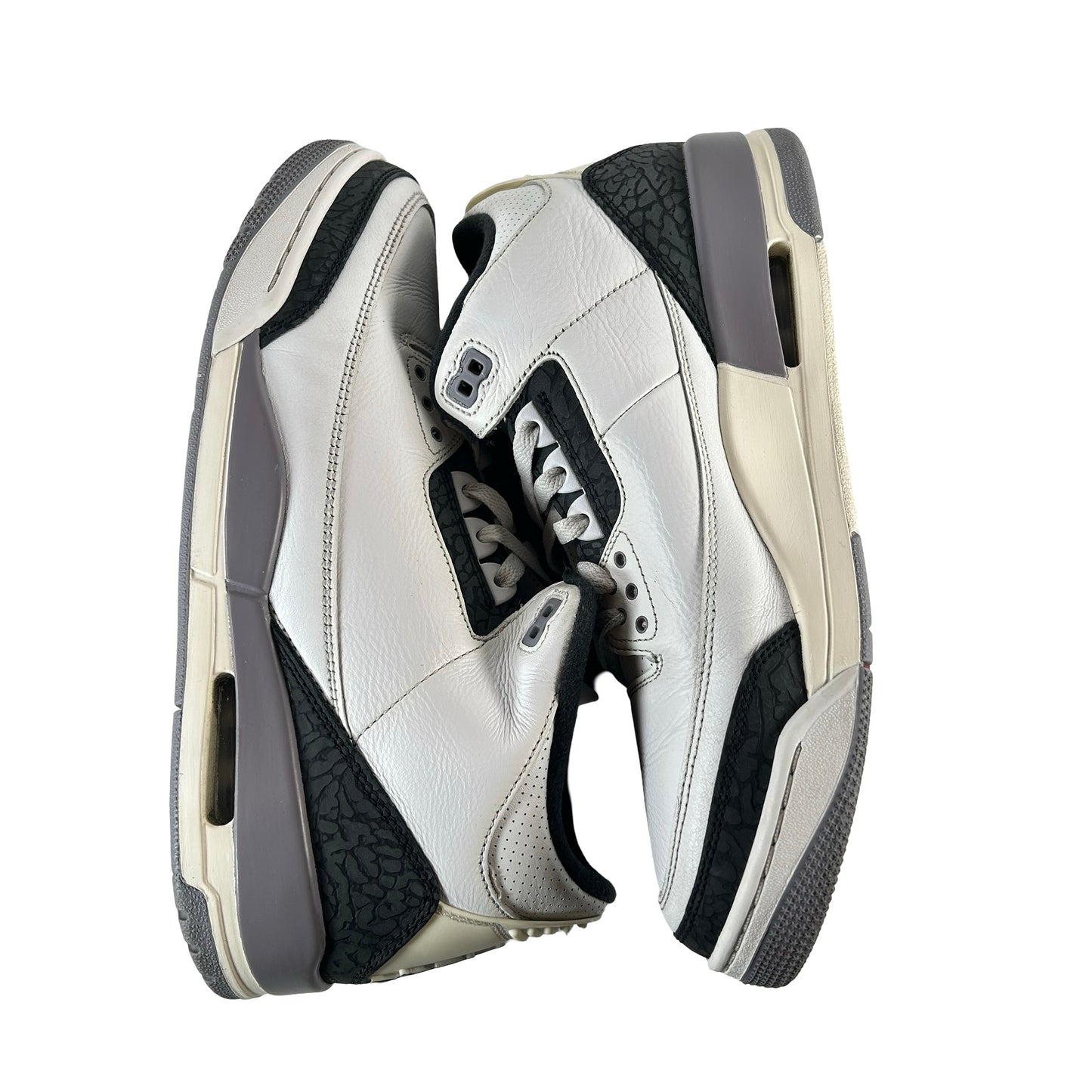CT8532 106 Jordan 3 Retro Cement Grey [USED] - 11 M (Used) (No Box) (No Insoles)