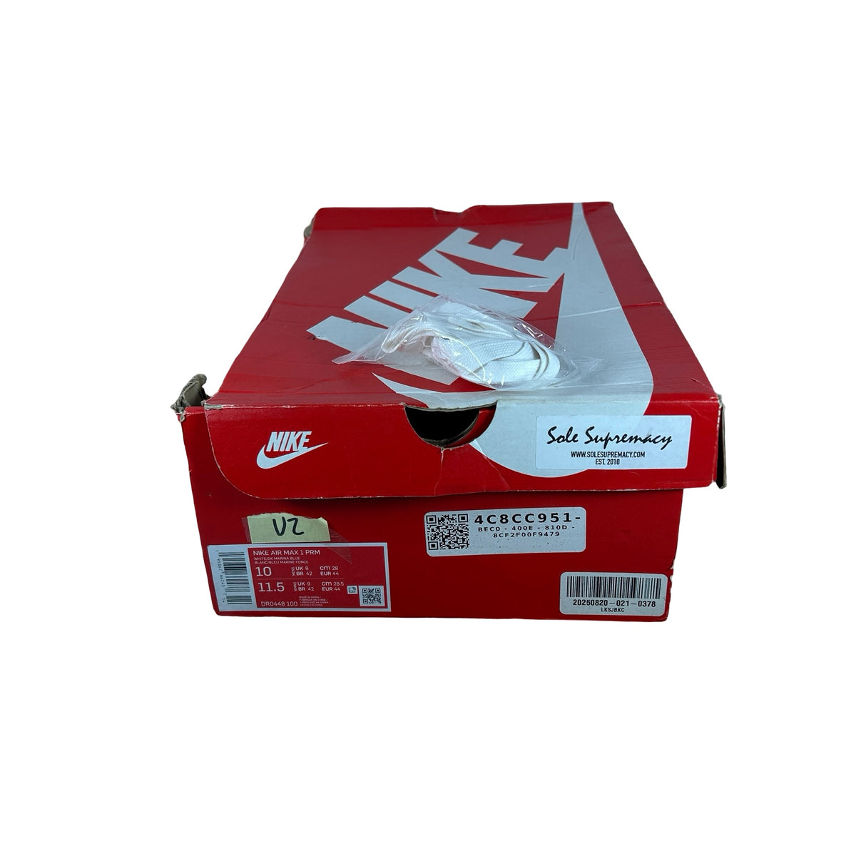 DR0448 100 Nike Air Max 1 Premium Blueprint [USED] - 10 M (Used2)