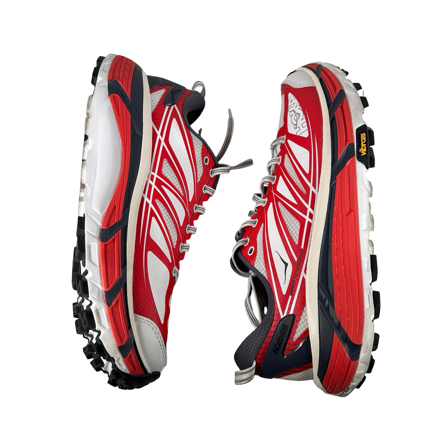 1126851 CRSW Hoka Mafate Speed 2 Cerise White [USED] - 9.5 M (Used) (No Box)