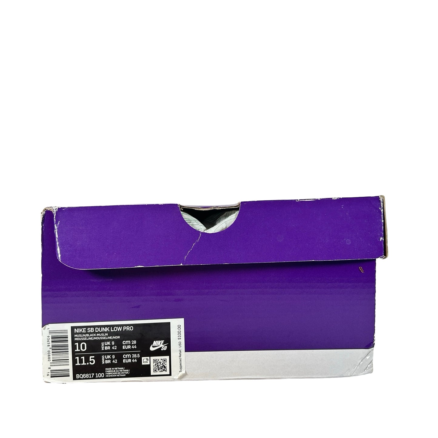 BQ6817 100 Nike SB Dunk Low Pro Hennessy [USED] - 10 M (Used)