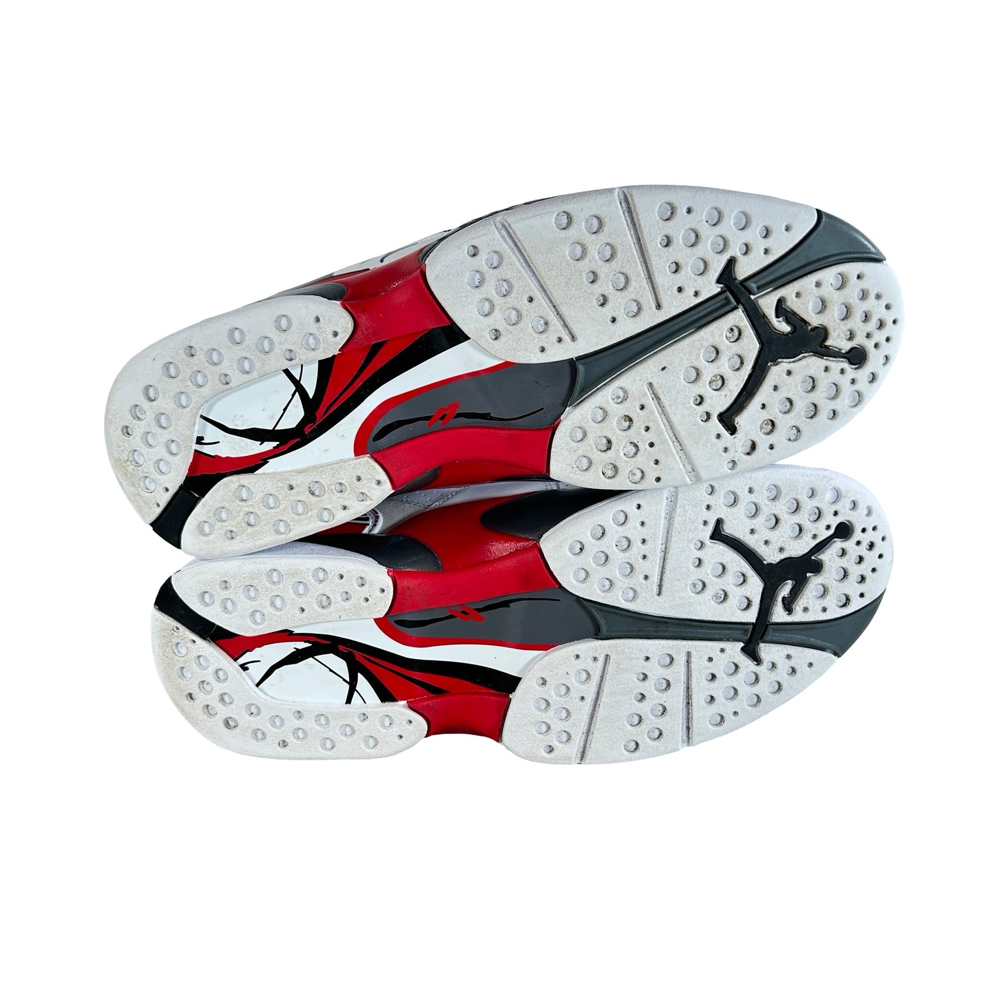 305381 100 Jordan 8 Retro White True Red (2025) [USED] - 9 M (Used)