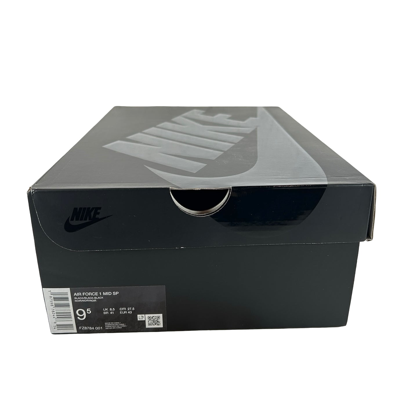 FZ8784 001 Nike Air Force 1 Mid Supreme Black [USED] - 9.5 M (Used)