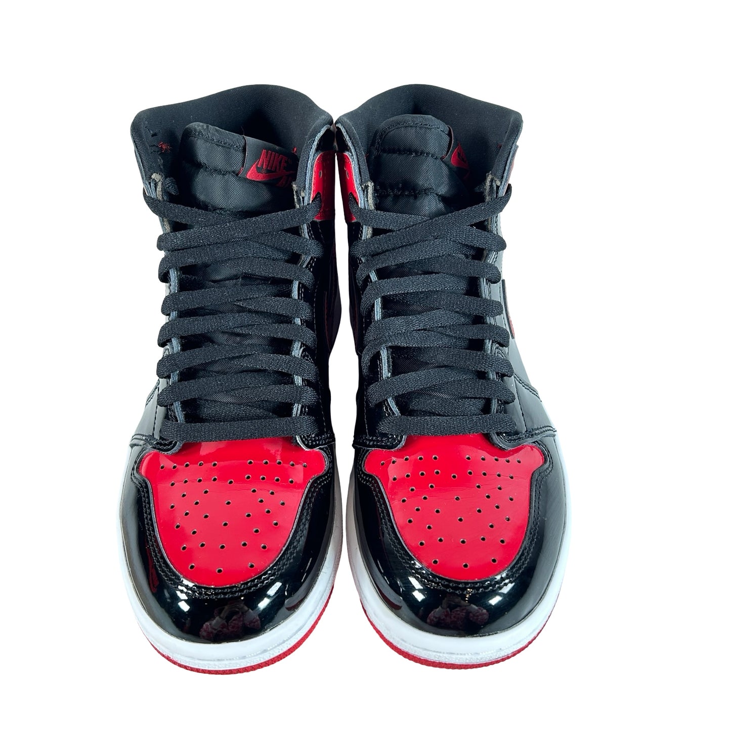 555088 063 Jordan 1 Retro High OG Patent Bred [USED] - 8 M (Used3)