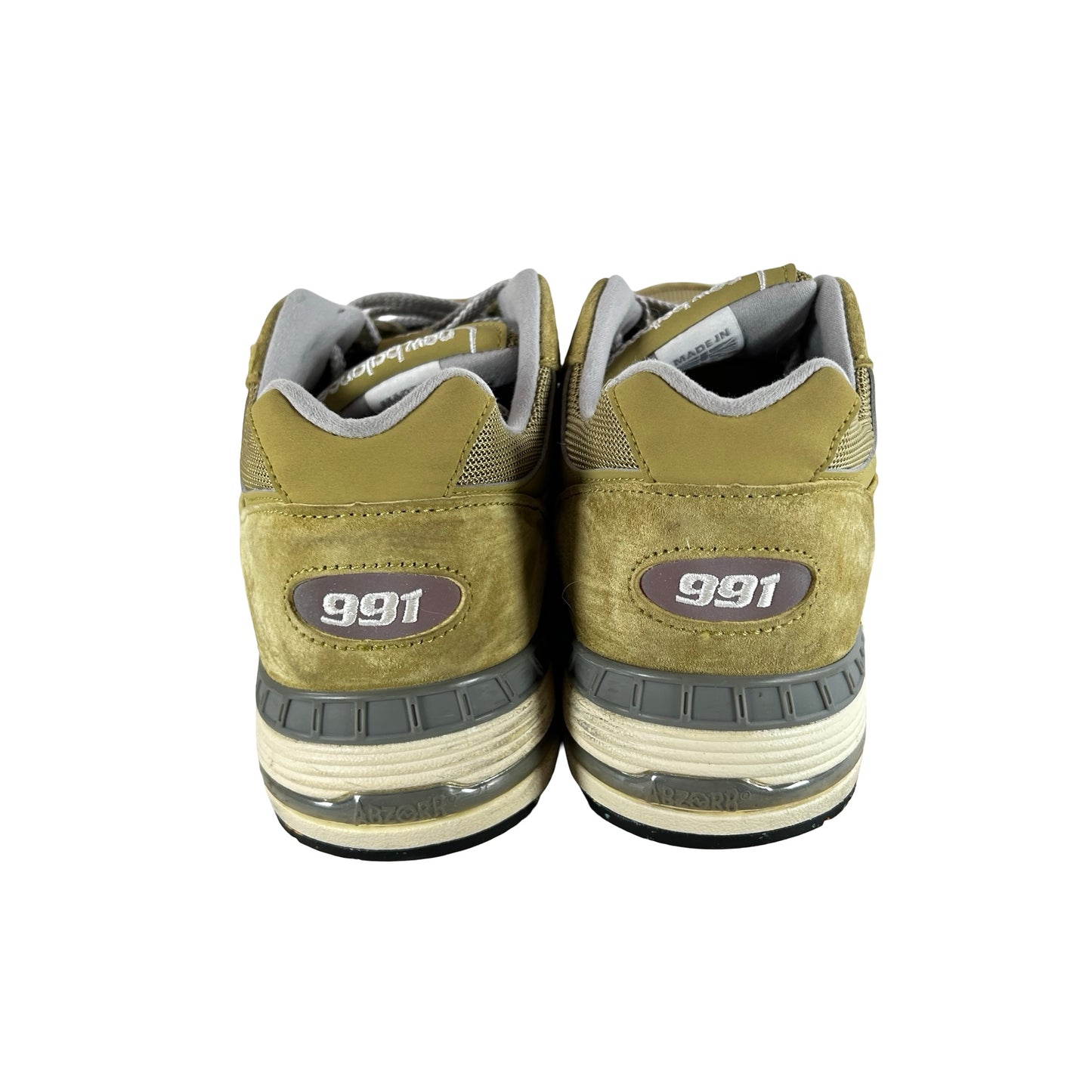 M991GGW New Balance 991 MiUK Green Moss Cloud Cream [USED] - 11 M (Used)