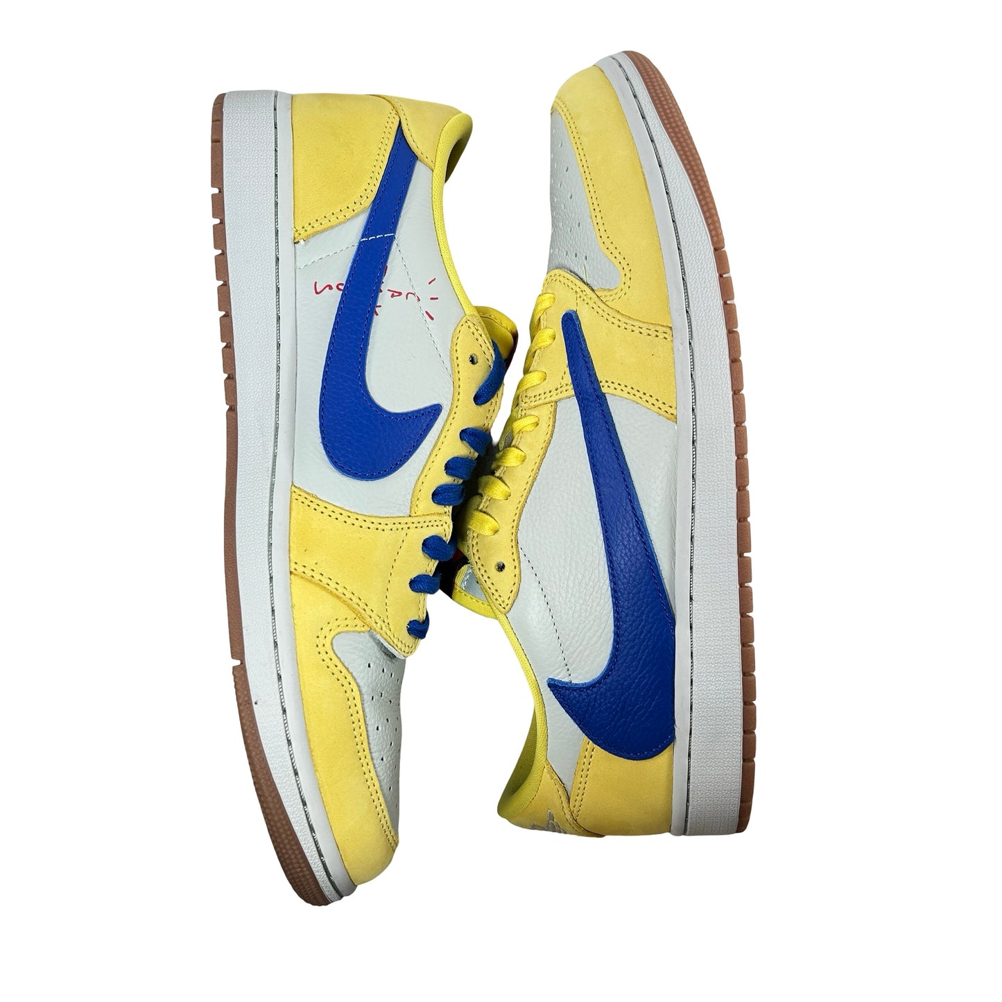 DZ4137 700 Jordan 1 Retro Low OG SP Travis Scott Canary (Women's) [USED] - 13 W (Used)