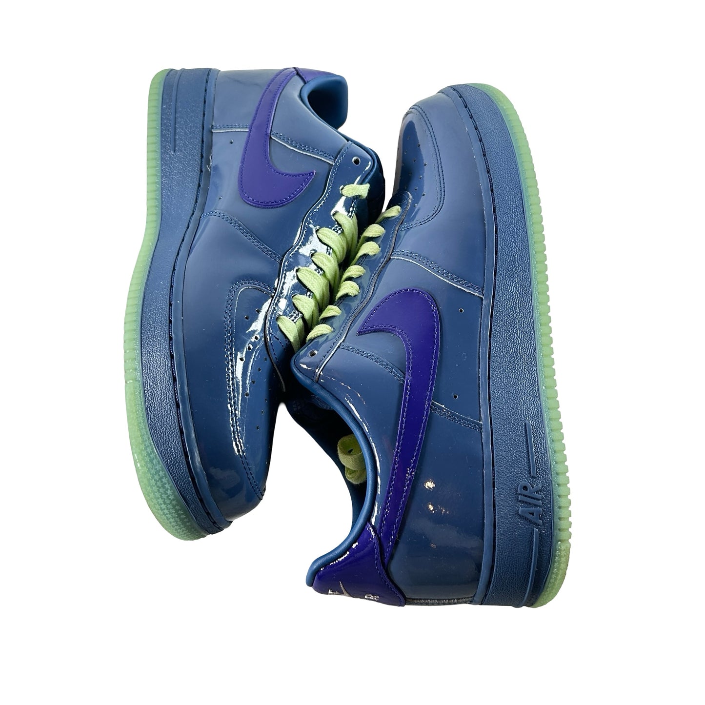 IO4489 400 Nike Air Force 1 Low Patent Leather Mystic Navy Grape Ice [USED] - 11.5 M (Used)