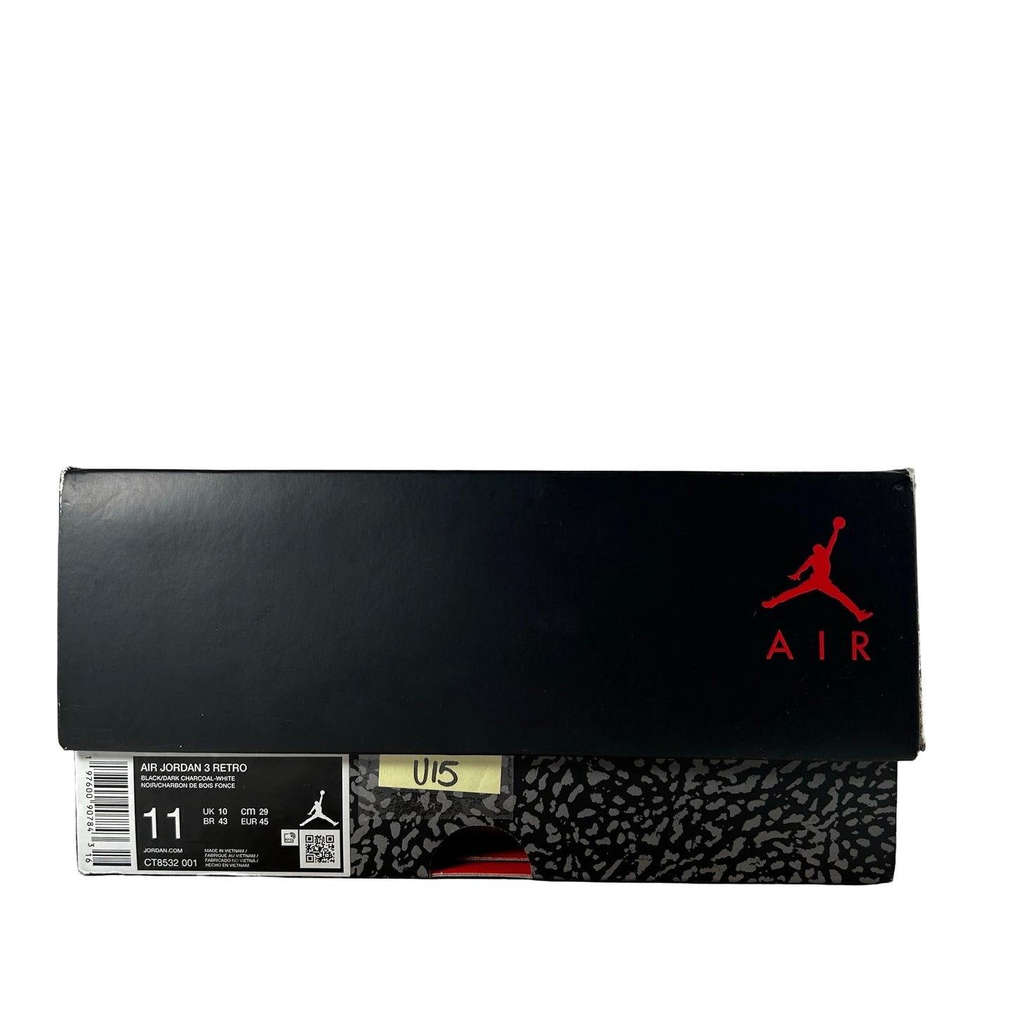 CT8532 001 Jordan 3 Retro Black Cat (2025) [USED] - 11 M (Used15)