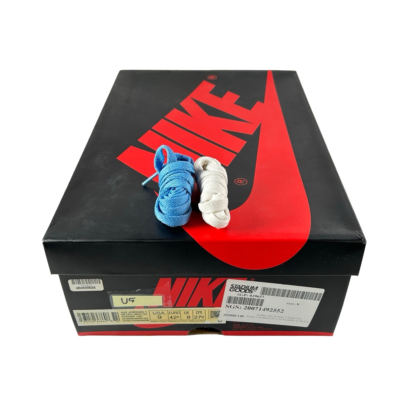555088 140 Jordan 1 Obsidian UNC [USED] - 9 M (Used5)