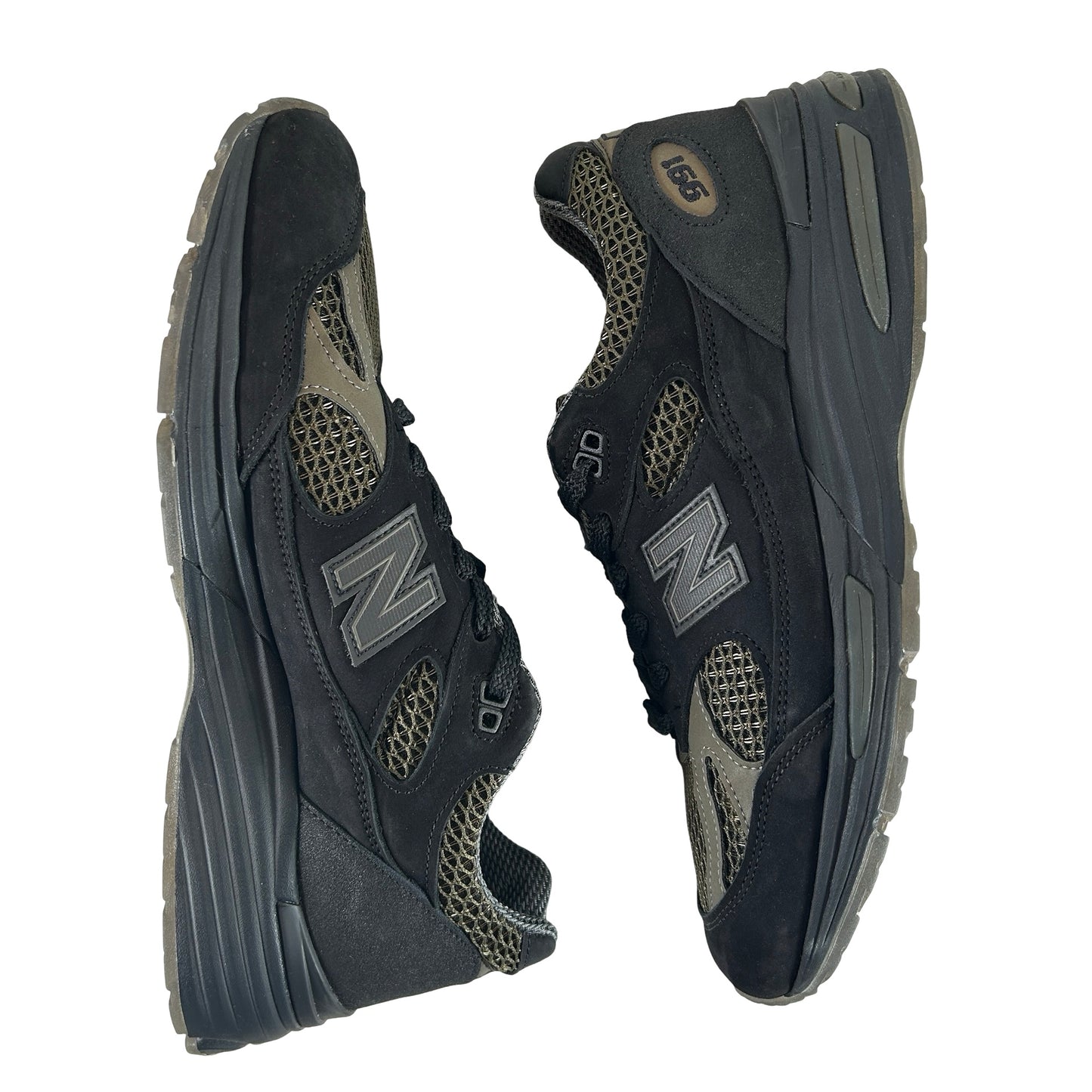 U991SD2 New Balance 991v2 MiUK Stone Island Black [USED] - 10 M (Used)