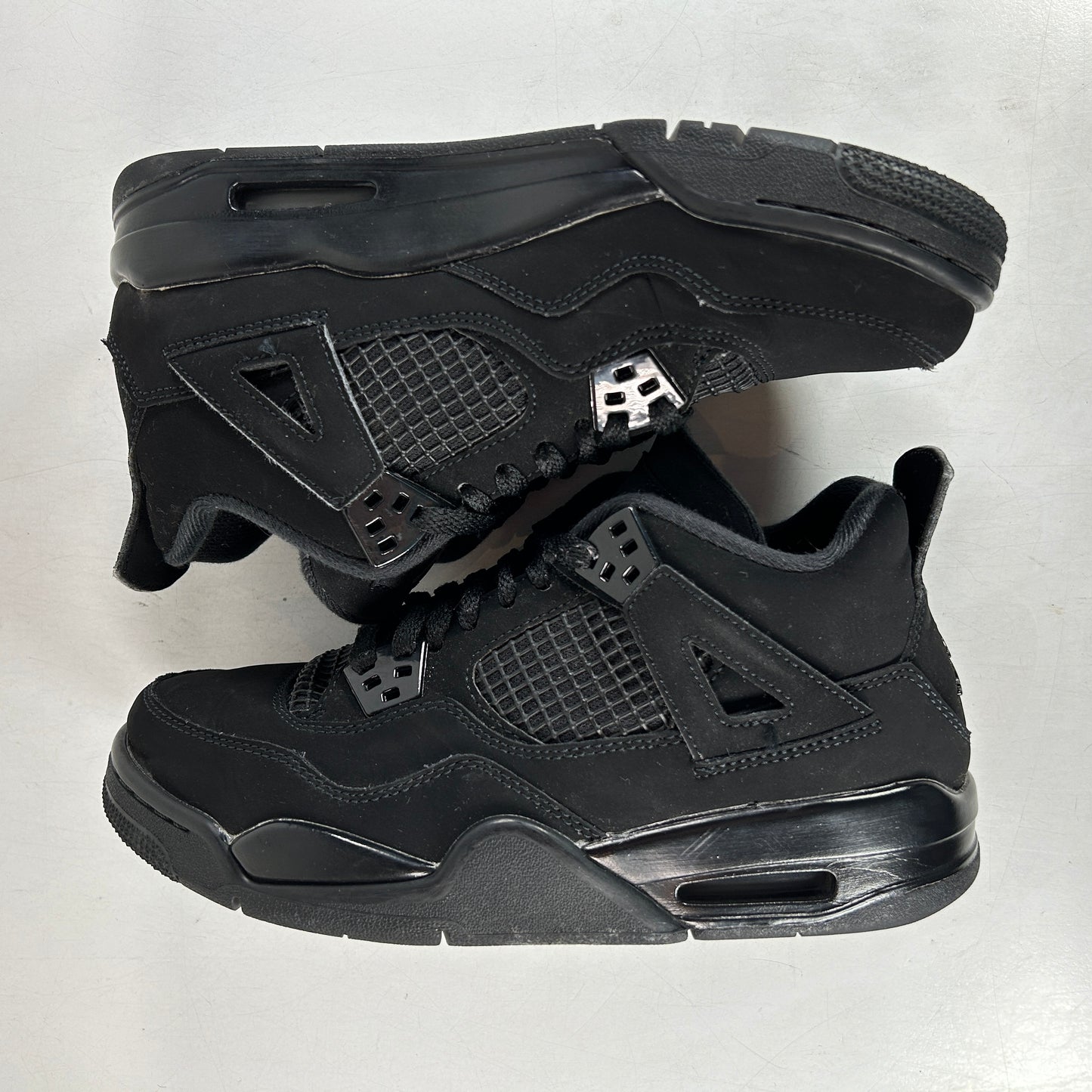 408452 010 Jordan 4 Retro Black Cat (2020) (GS) [USED] - 5.5 Y (Used)