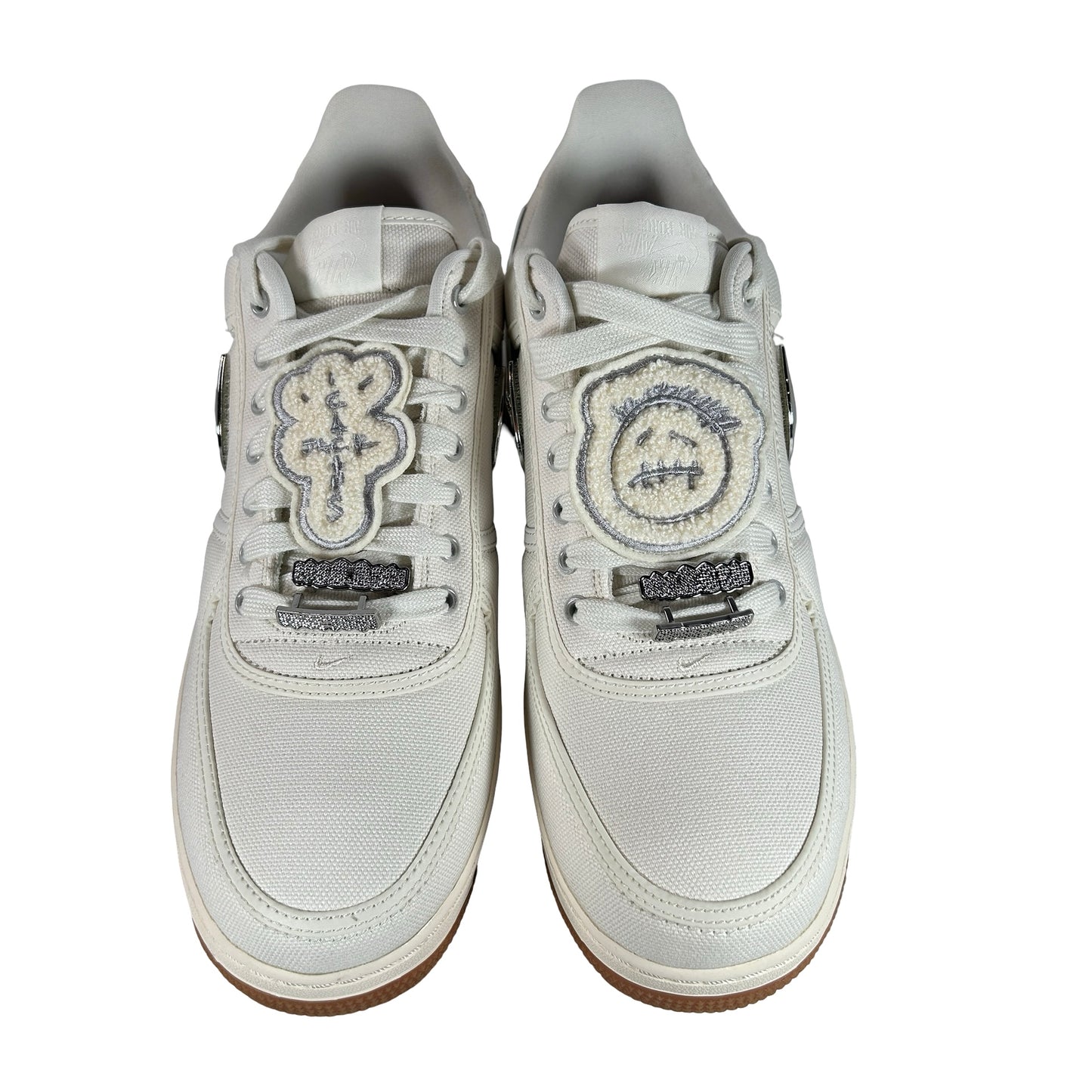 AQ4211 101 Nike Air Force 1 Low Travis Scott Sail - 12 M (Discoloration Around Swooshes)
