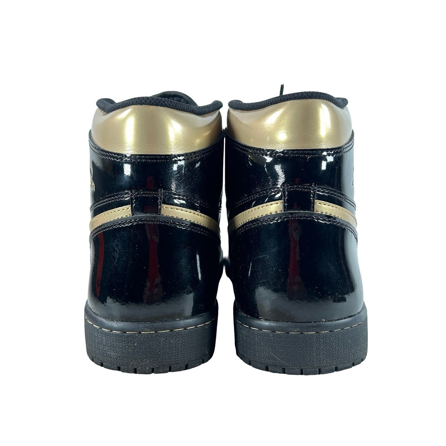 555088 032 Jordan 1 Black/Gold [USED] - 13 M (Used)