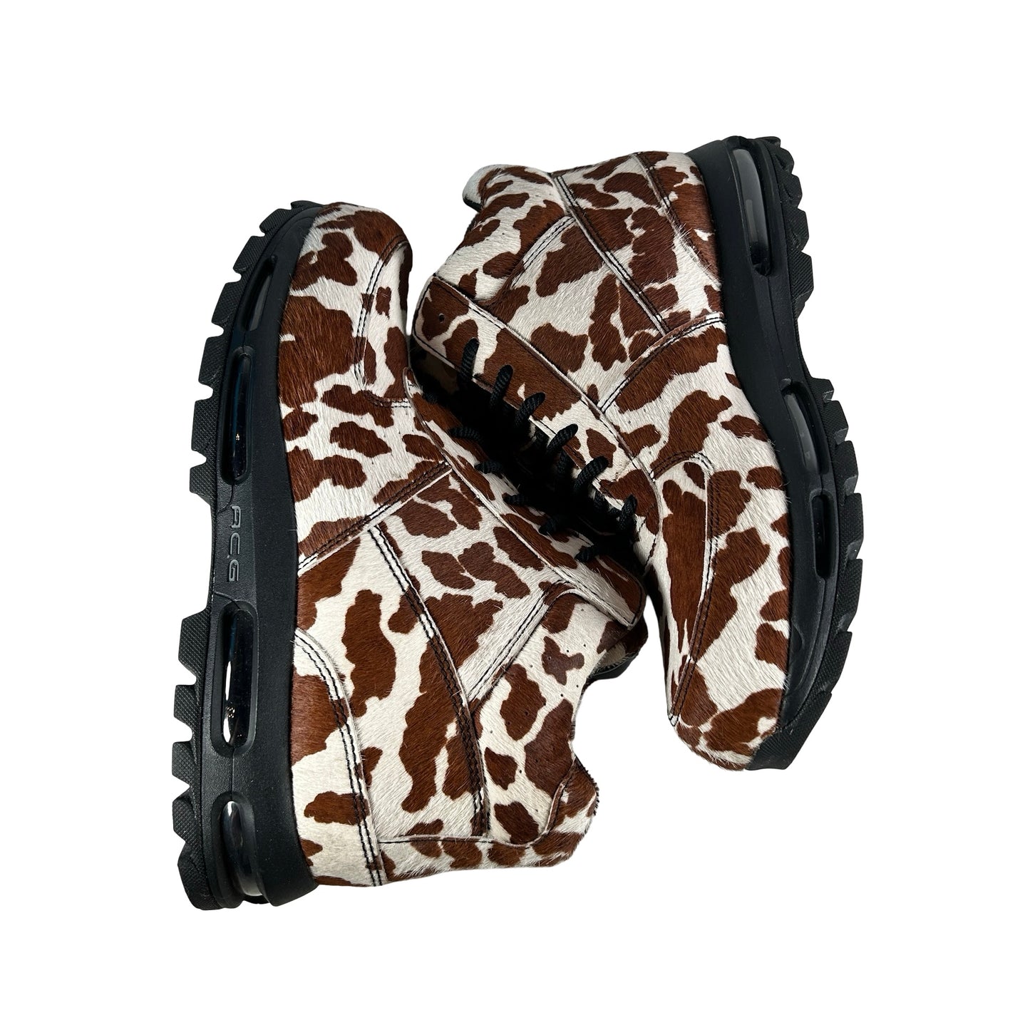 IO4635 100 Nike Air Max Goadome Sail Cacao Wow Cow Print Pony Hair [USED] - 12 M (Used2)