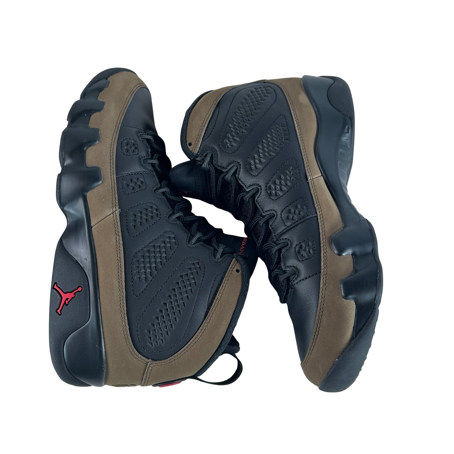 HV4794 030 Air Jordan 9 Retro Olive (2024) [USED] - 9.5 M (Used16)