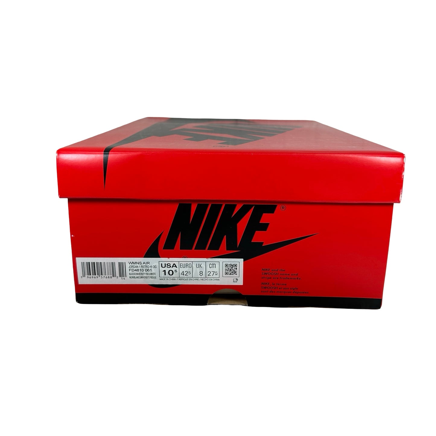 FD4810 061 Jordan 1 Retro High OG Satin Bred [USED] - 10.5 W (Used)