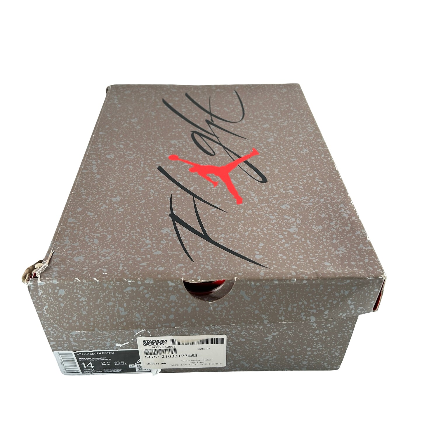 DB0732 200 Jordan 4 Taupe Haze [USED] - 14 M (Used)