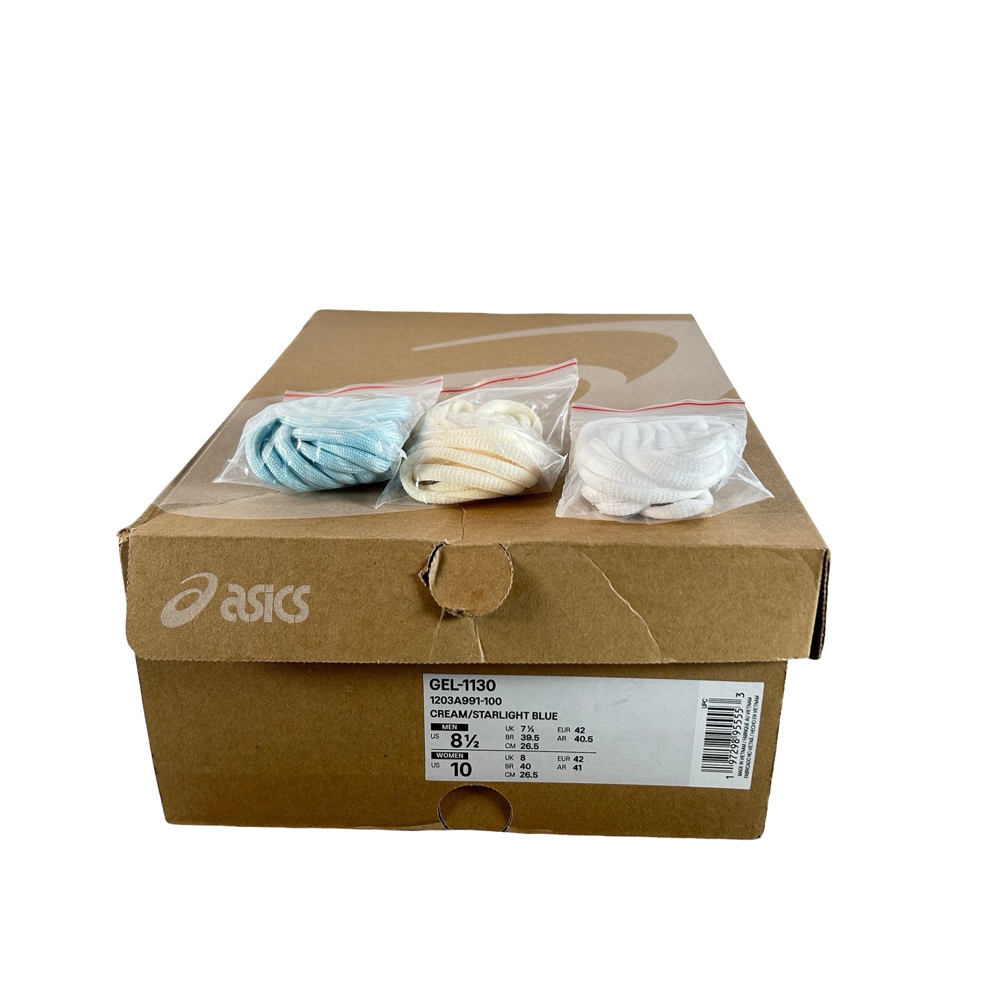 1203A991 100 ASICS Gel-1130 Kith Cream Starlight Blue [USED] - 8.5 M (Used)